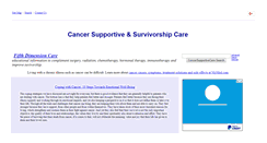 Desktop Screenshot of cancersupportivecare.com