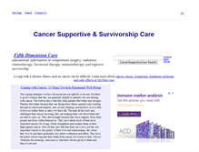 Tablet Screenshot of cancersupportivecare.com